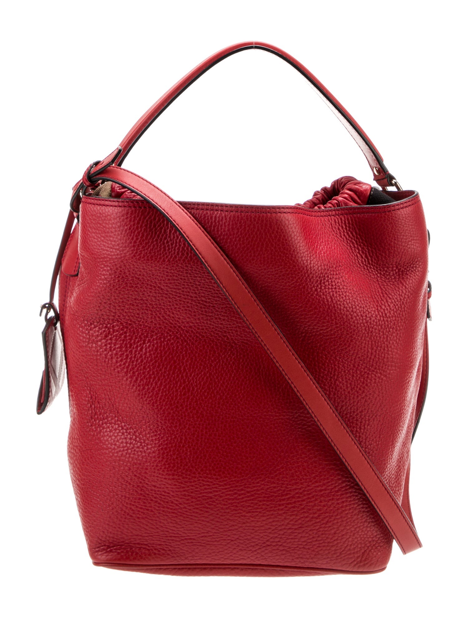 Burberry Leather Bucket Bag